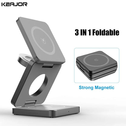 3 in 1 Foldable Wireless Charger for Apple Devices - Casify.me