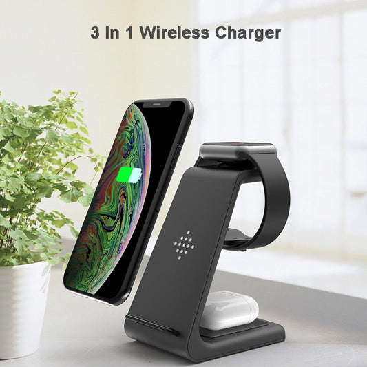 3 In 1 Wireless Charger For iPhone + Apple Watch + AirPods - Casify.me