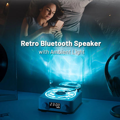 Retro Waves Vinyl Player Bluetooth Speaker