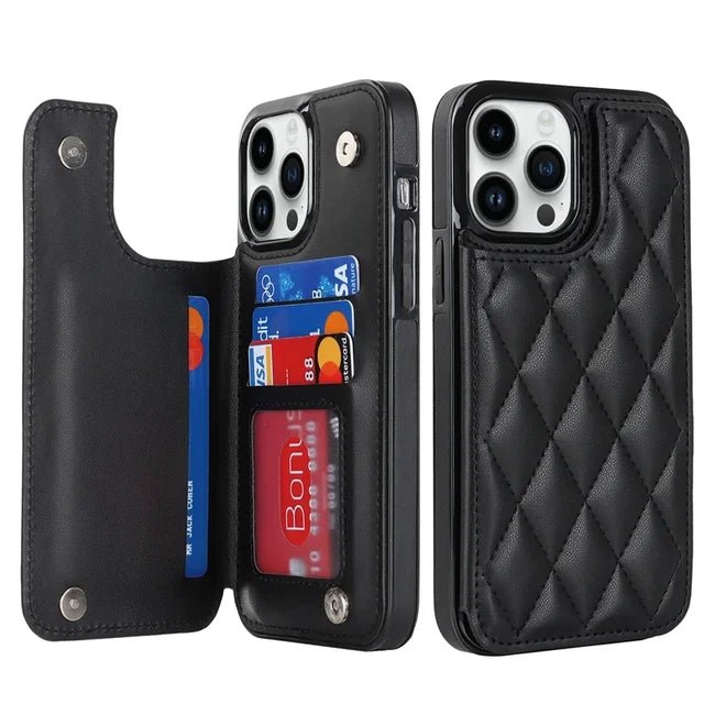 Luxurious Leather iPhone Cash/Cards Wallet Case 2024 - Casify.me