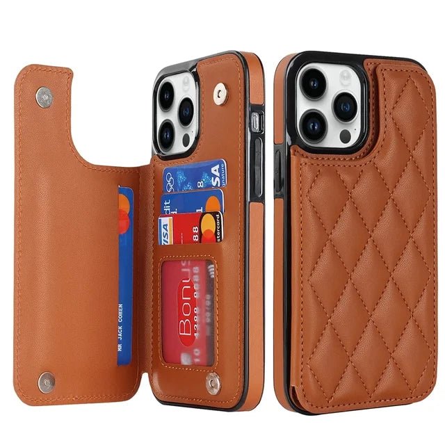 Luxurious Leather iPhone Cash/Cards Wallet Case 2024 - Casify.me