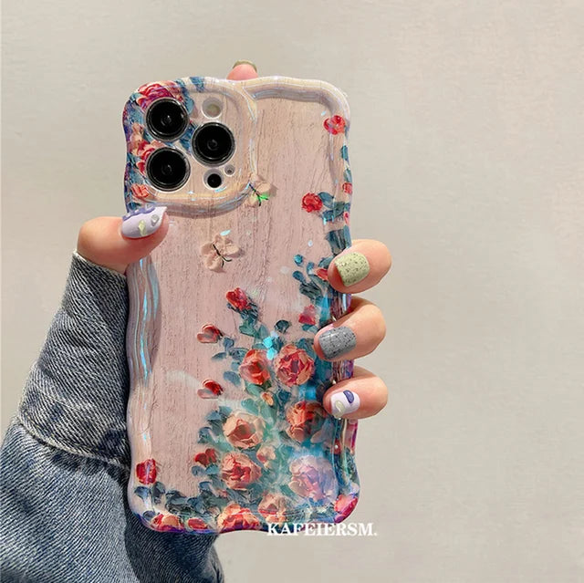 Bloomy Flowers iPhone Case